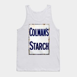 The Good Old Days of Starch, Vintage Enamel Sign. Tank Top